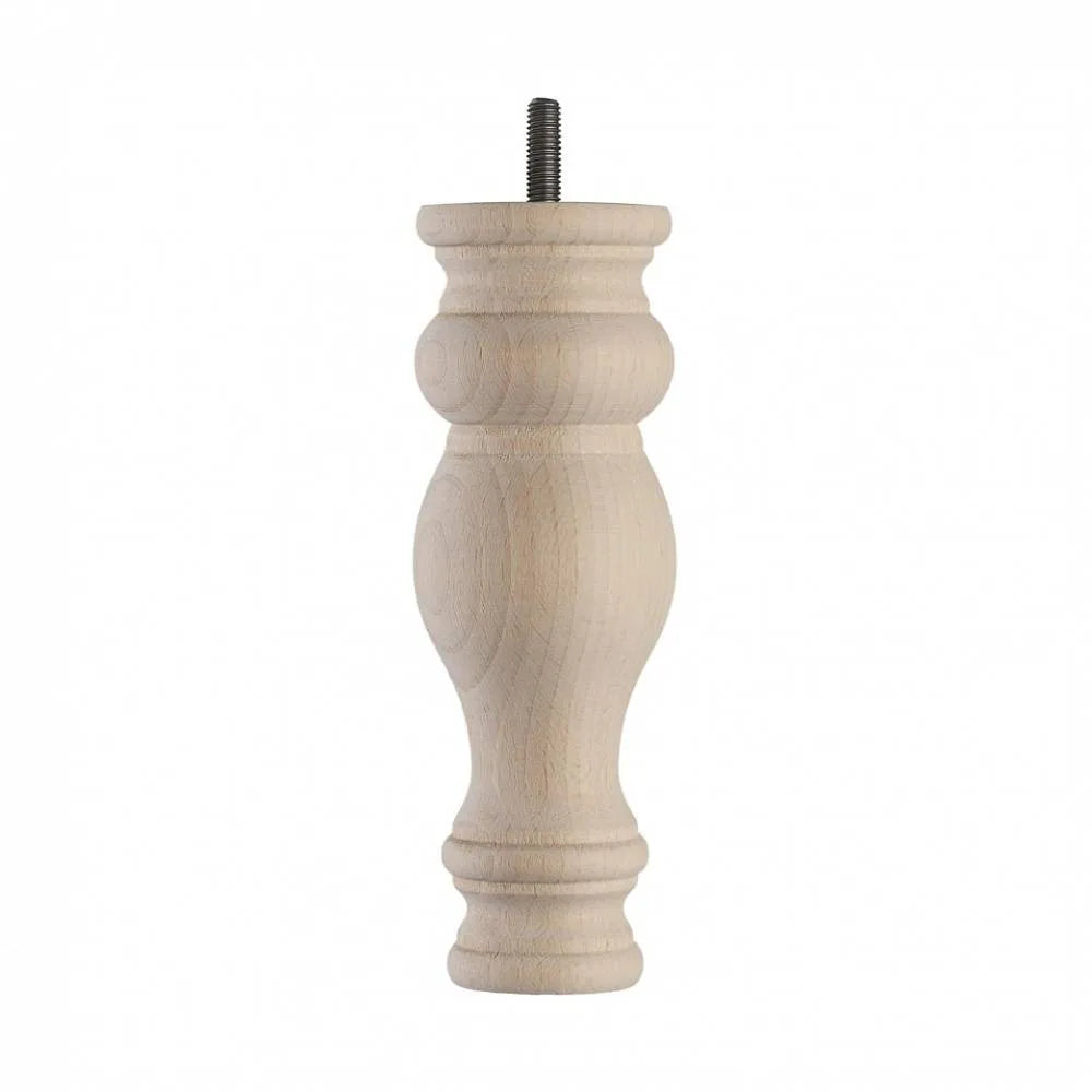 Wooden Sofa Leg 185mm x 66mm  Raw Finish