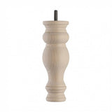 Wooden Sofa Leg 185mm x 66mm  Raw Finish