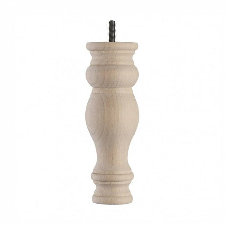 Wooden Sofa Leg 185mm x 66mm  Raw Finish