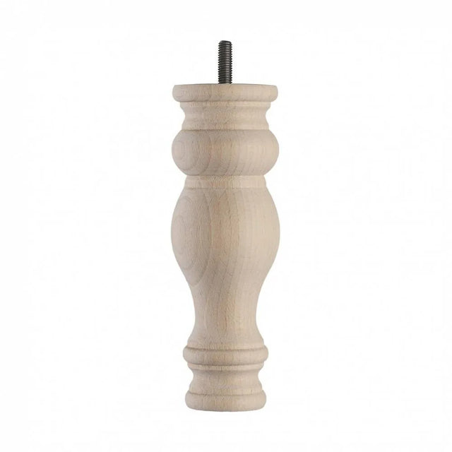 Wooden Sofa Leg 185mm x 66mm  Raw Finish