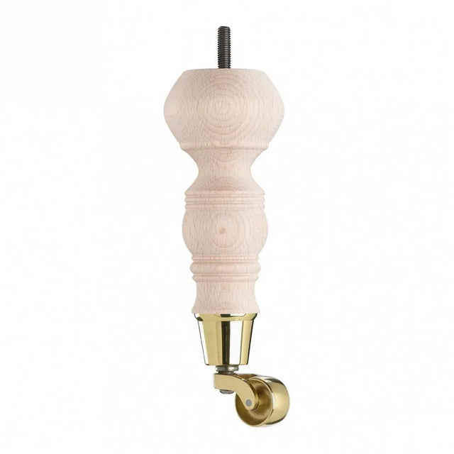 Raw Finish Turned Wooden Sofa Leg  D-E5063R