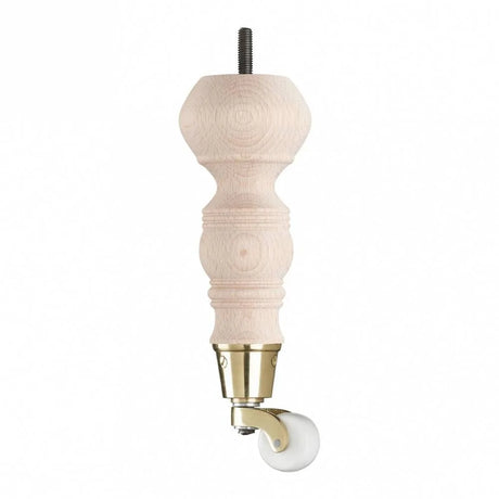 Raw Finish Turned Wooden Sofa Leg  D-E5063R