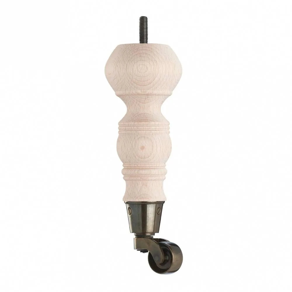 Raw Finish Turned Wooden Sofa Leg  D-E5063R