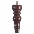 Wooden Sofa Leg 210mm x 75mm  Mahogany Finish