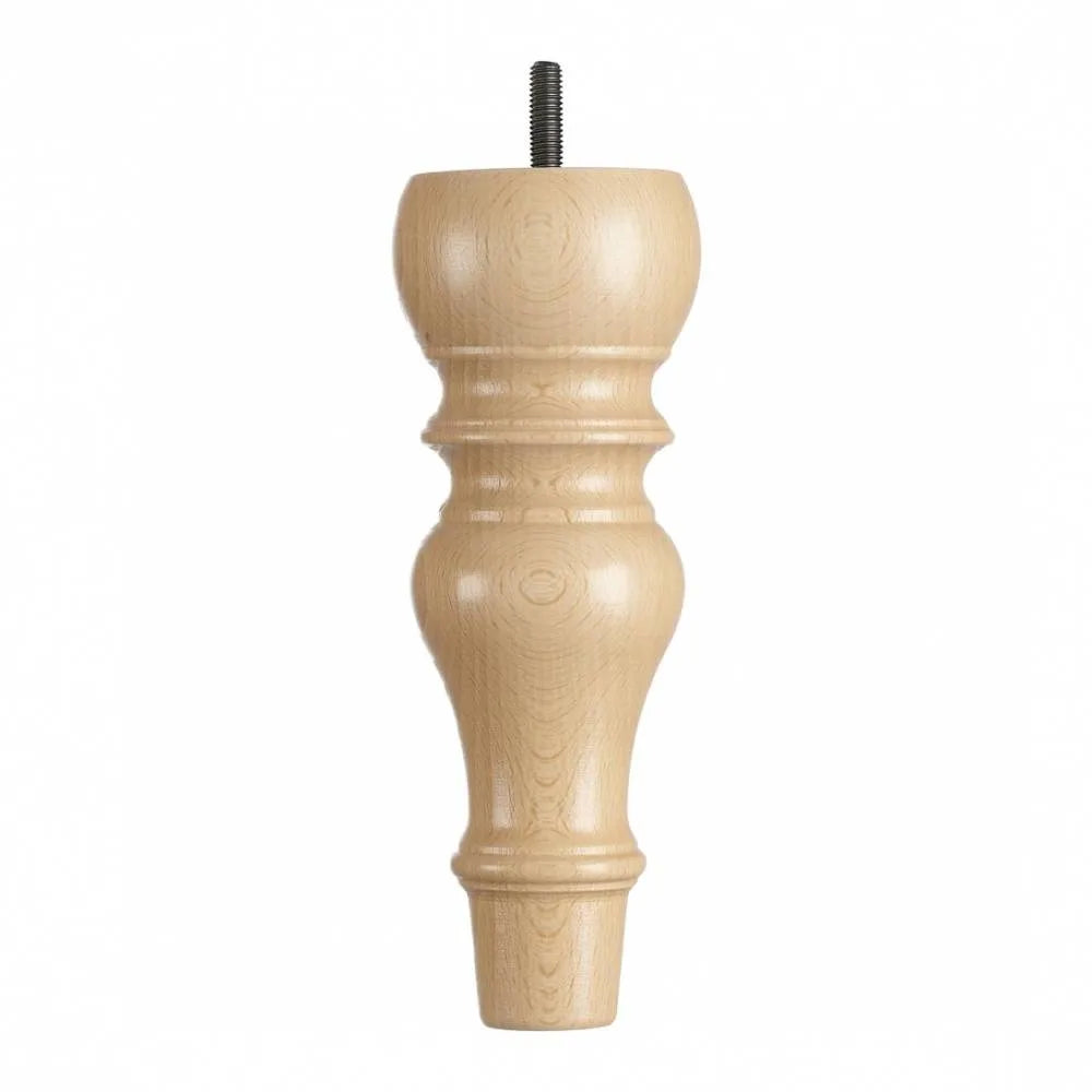 Wooden Sofa Leg 210mm x 75mm  Natural Gloss Finish