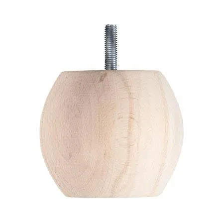 Wooden Sofa Foot 77mm x 88mm  Raw Finish