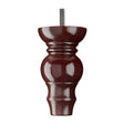 Wooden Sofa Leg 130mm x 75mm  Mahogany Finish