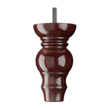 Wooden Sofa Leg 130mm x 75mm  Mahogany Finish