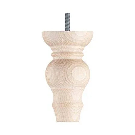 Wooden Sofa Leg 130mm x 75mm  Raw Finish