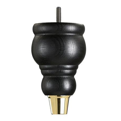 Black Carbon Hand Painted Sofa Leg  D-E5087B