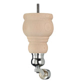 Raw Finish Turned Wooden Sofa Leg  D-E5087R