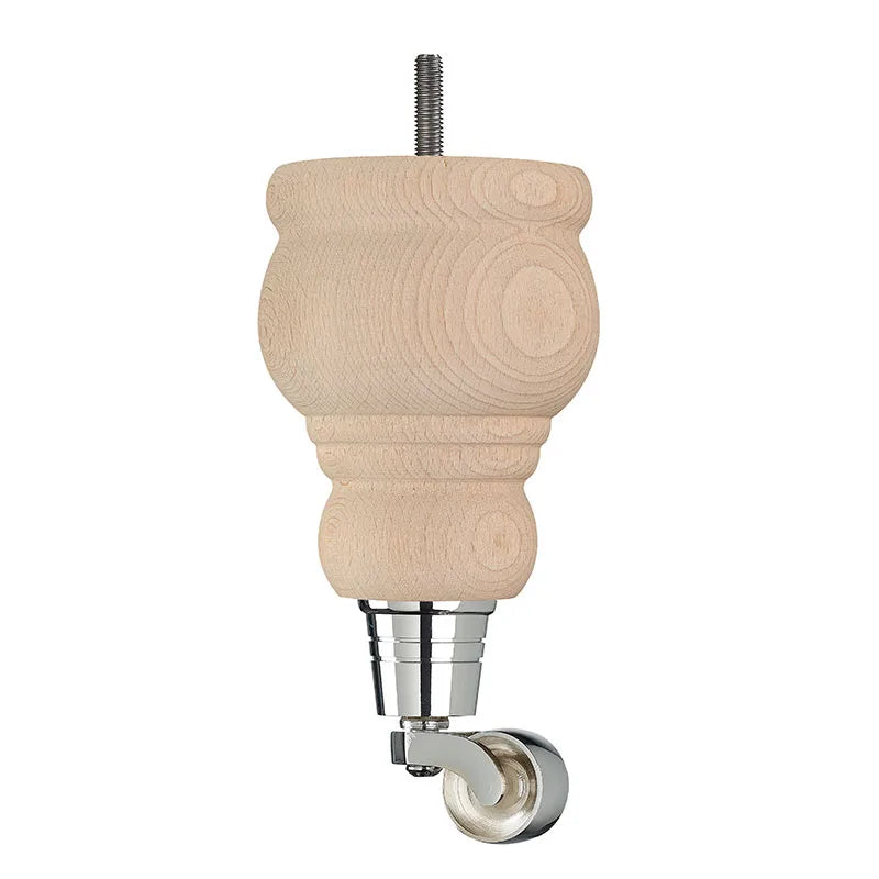 Raw Finish Turned Wooden Sofa Leg  D-E5087R