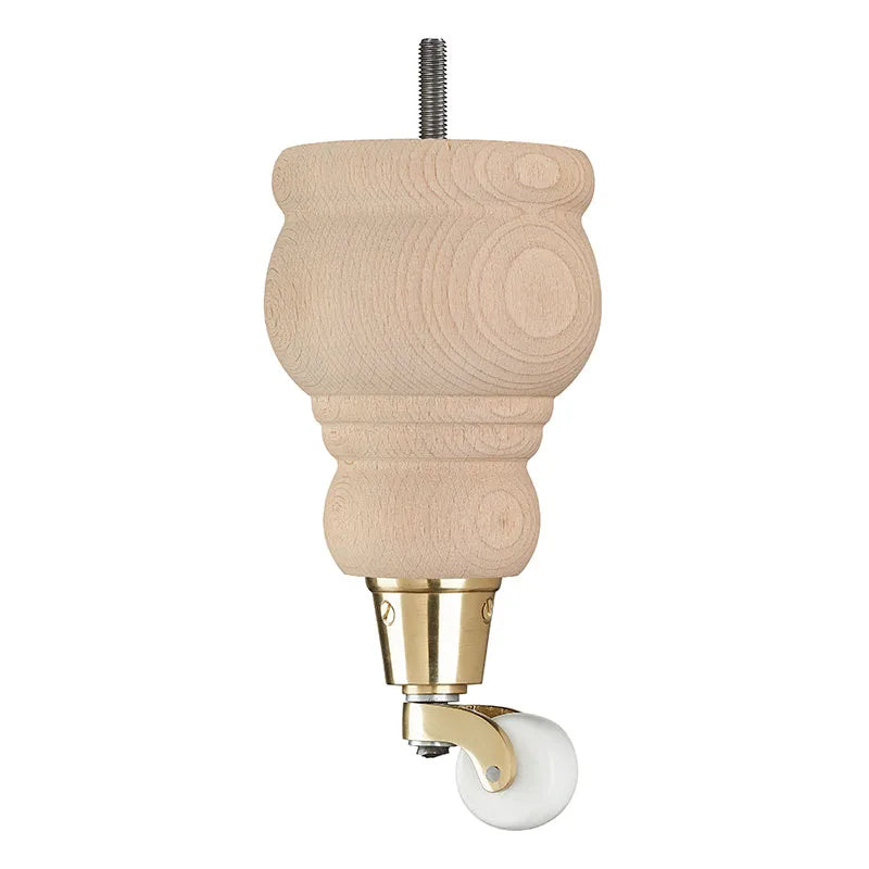 Raw Finish Turned Wooden Sofa Leg  D-E5087R