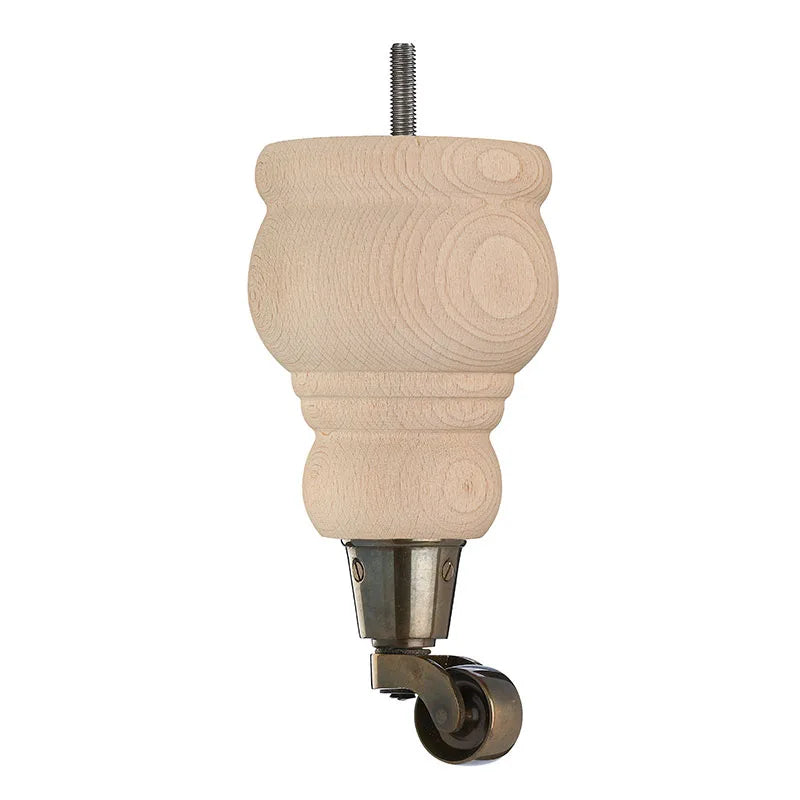 Raw Finish Turned Wooden Sofa Leg  D-E5087R