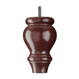 Wooden Sofa Leg 141mm x 74mm  Mahogany Finish