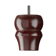 Wooden Sofa Leg 101mm x 68mm  Mahogany Finish