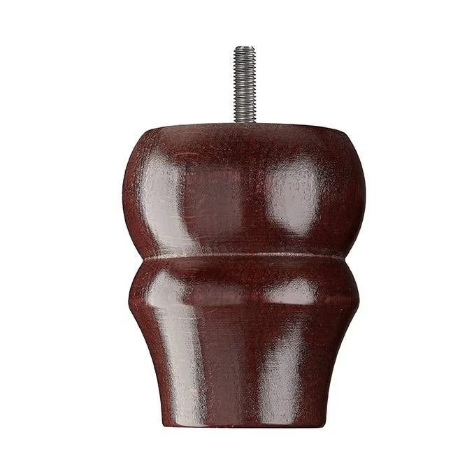 Wooden Sofa Leg 101mm x 68mm  Mahogany Finish