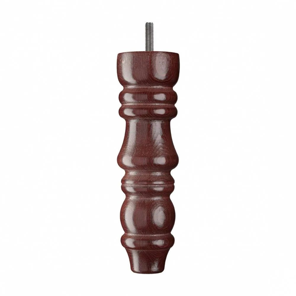 Wooden Sofa Leg 200mm x 56mm  Mahogany Finish