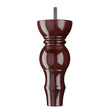 Wooden Sofa Leg 180mm x 75mm  Mahogany Finish