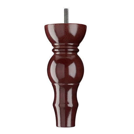 Wooden Sofa Leg 180mm x 75mm  Mahogany Finish