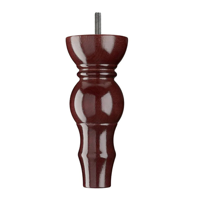 Wooden Sofa Leg 180mm x 75mm  Mahogany Finish