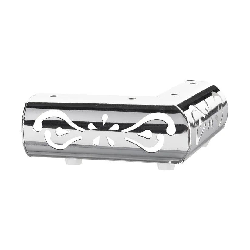 Chrome Corner Metal Leg  50mm x 140mm x 140mm
