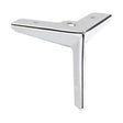Chrome Metal Corner Leg  130mm x 130mm x 130mm