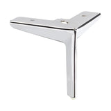 Chrome Metal Corner Leg  130mm x 130mm x 130mm