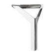 Chrome Metal Corner Leg  150mm x 119mm