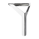 Chrome Metal Corner Leg  150mm x 119mm