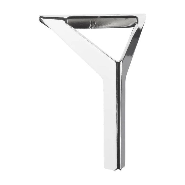 Chrome Metal Corner Leg  150mm x 119mm