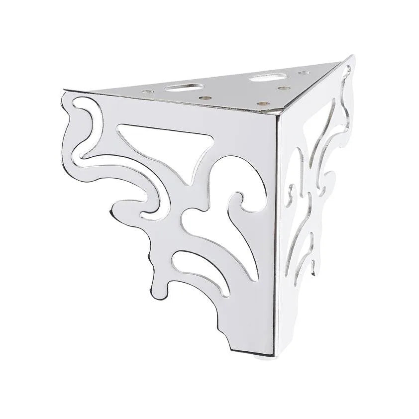 Chrome Decorative Corner Metal Leg  123mm x 100mm x 100mm