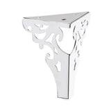Chrome Decorative Corner Metal Leg  105mm x 72mm x 72mm