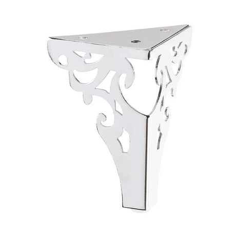 Chrome Decorative Corner Metal Leg  105mm x 72mm x 72mm