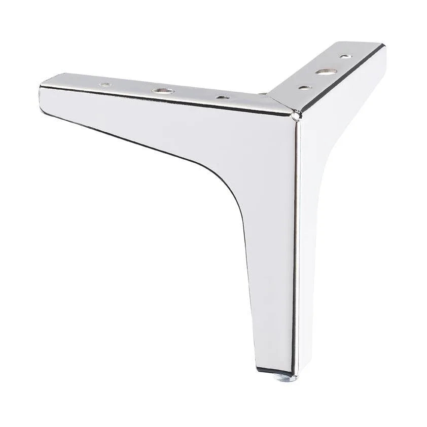 Chrome Metal Corner Leg  130mm x 130mm x 130mm