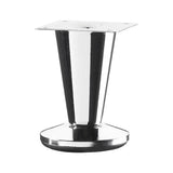 Chrome Tapered Metal Leg  115mm x 75mm