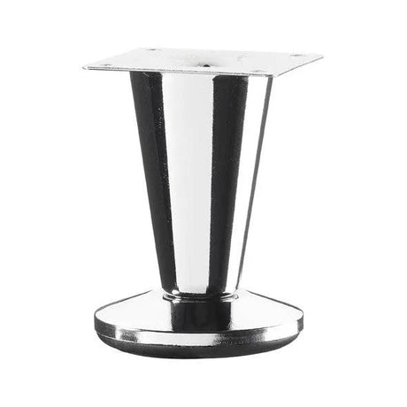 Chrome Tapered Metal Leg  115mm x 75mm