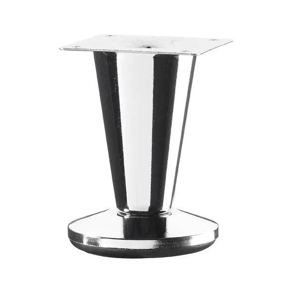 Chrome Tapered Metal Leg  115mm x 75mm