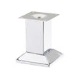 Chrome Square Metal Leg  120mm x 100mm