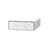 Chrome Detailed Metal Corner Leg  50mm x 150mm x 150mm