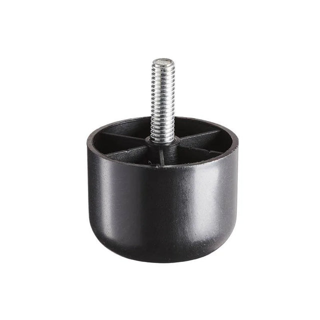 Plastic Furniture Glide with Threaded Fixing Bolt  40mm x 50mm