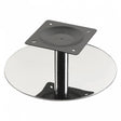 Dark Chrome Swivel Chair Base with Square Fixing Plate  500mm