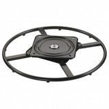 Black Chair Ring Base with Square Swivel Fixing Plate  610mm