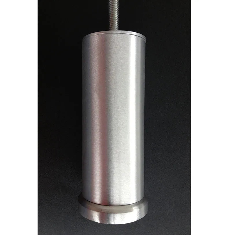 Tubular Metal Leg 100mm x 57mm  Brushed Chrome