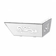 Chrome Detailed Metal Corner Leg  70mm x 200mm x 200mm