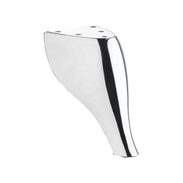 Chrome Angled Metal Leg  120mm x 75mm