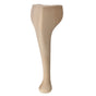Wooden Queen Anne Leg (EX 65mm)  10 (254mm) with Bored Wings in a Raw Finish