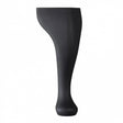 Wooden Queen Anne Leg (EX 65mm)  9" (230mm) with Bored Wings in a Black Carbon Finish
