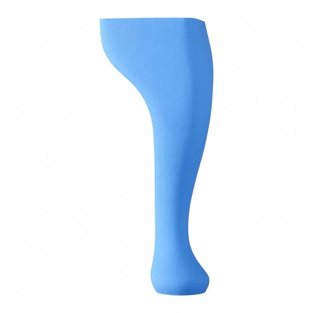 Wooden Queen Anne Leg (EX 65mm)  9" (230mm) with Bored Wings in a Deco Blue Finish