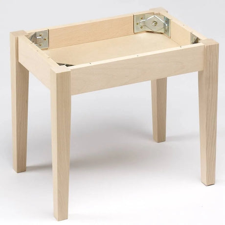 Wooden Square Tapered Stool Kit  H445mm x W500mm x D335mm in a Raw Finish